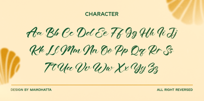 Chedis Script Font Poster 5