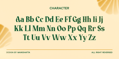 Chedis Script Font Poster 3