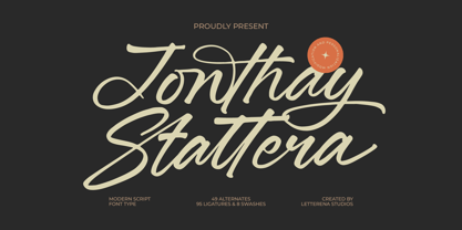 Jonthay Stattera Font Poster 1