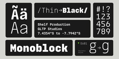 Monoblock Variable Font Poster 3