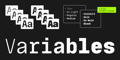Monoblock Variable Font Poster 4