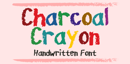 Charcoal Crayon Font Poster 1
