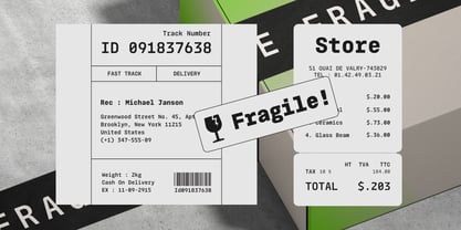 Monoblock Font Poster 7