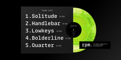 Monoblock Font Poster 9