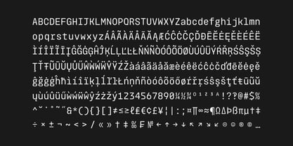 Monoblock Font Poster 10