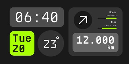 Monoblock Font Poster 6