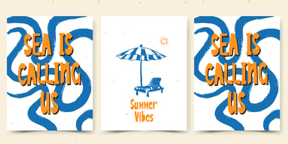 Waveroo Tropical Font Poster 2