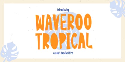 Waveroo Tropical Font Poster 1