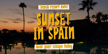 Waveroo Tropical Font Poster 5