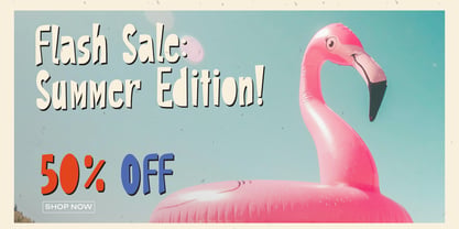 Waveroo Tropical Font Poster 3