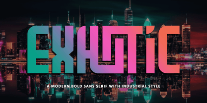 Exhotic Font Poster 1