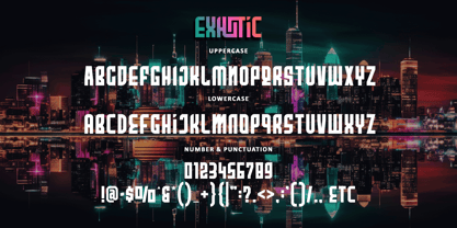 Exhotic Font Poster 9