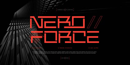 Nero Force Font Poster 1