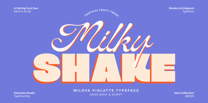 Milova Violatte Font Poster 3