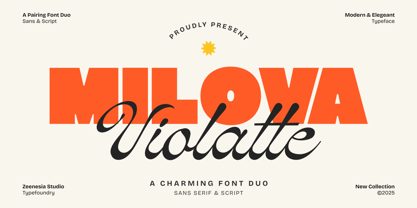 Milova Violatte Font Poster 1