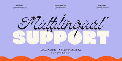 Milova Violatte Font Poster 15