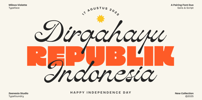 Milova Violatte Font Poster 11