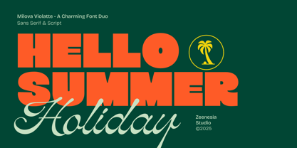 Milova Violatte Font Poster 2