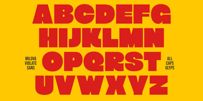 Milova Violatte Font Poster 9