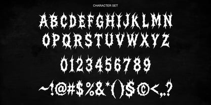 Necro Sarqe Font Poster 8
