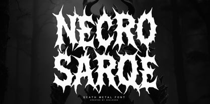 Necro Sarqe Font Poster 1