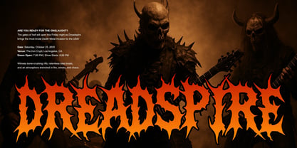 Necro Sarqe Font Poster 4
