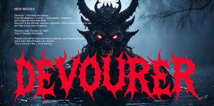 Necro Sarqe Font Poster 3