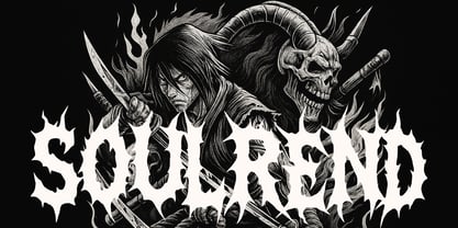 Necro Sarqe Font Poster 2