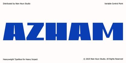 Azham Font Poster 1