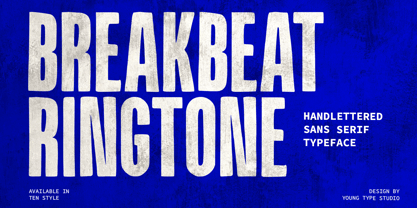 Breakbeat Ringtone Font Poster 1