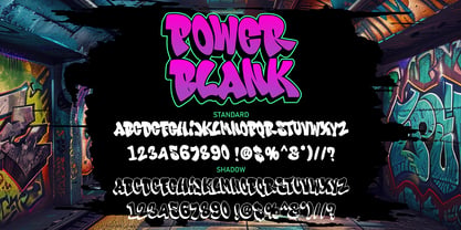 Power Blank Font Poster 2