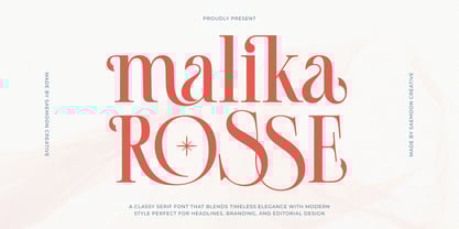 Malika Rosse Font Poster 1