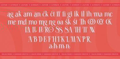 Malika Rosse Font Poster 8