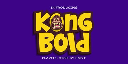 Kong Bold Font Poster 1