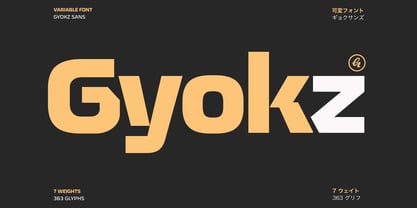 Gyokz Font Poster 1