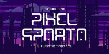 Pixel Sparta Font Poster 1