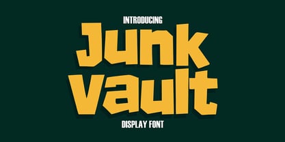 Junk Vault Font Poster 1