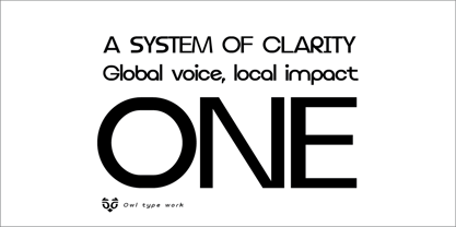 Amok O Type Font Poster 2