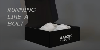 Amok O Type Font Poster 6