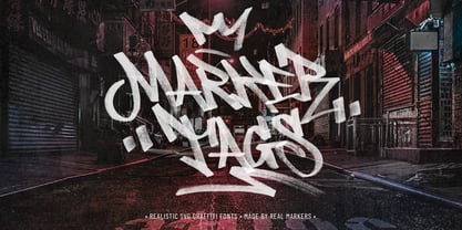 Marker Tags SVG Font Poster 1