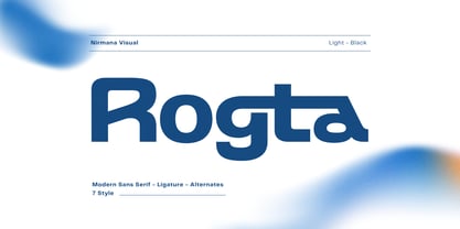 Rogta Modern Font Poster 1
