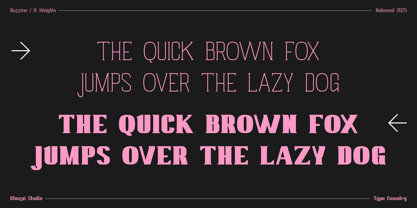 Ruzzino Font Poster 4