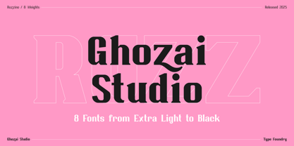 Ruzzino Font Poster 8