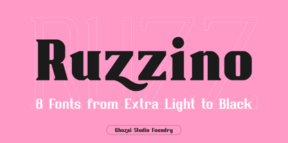 Ruzzino Font Poster 1