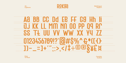 Rokga Font Poster 9
