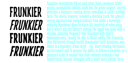 Frunkier Font Poster 2