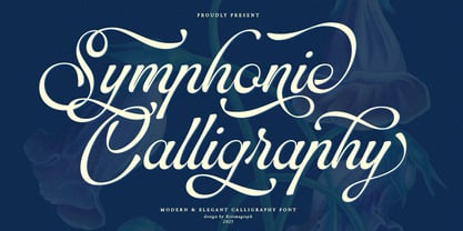 Symphonie Calligraphy Font Poster 1