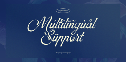 Symphonie Calligraphy Font Poster 5