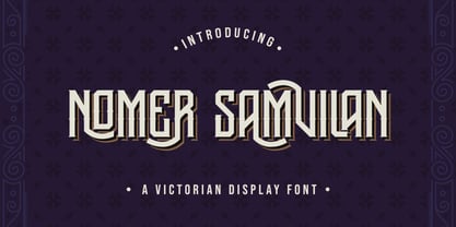 Nomer Samvilan Font Poster 1