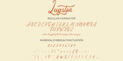 Lugston Font Poster 8